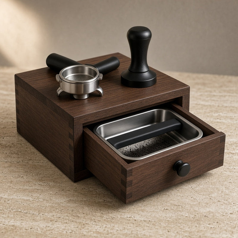 Vespera Bar — Solid Walnut Knock Box Organizer